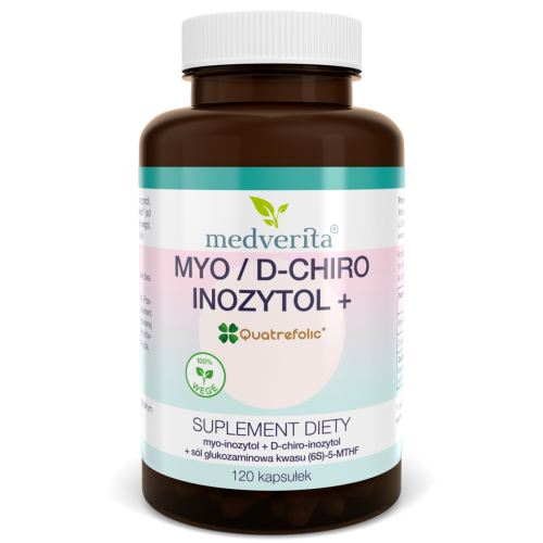Myo / D-chiro inozytol + Quatrefolic® - 120 kapsułek MEDVERITA