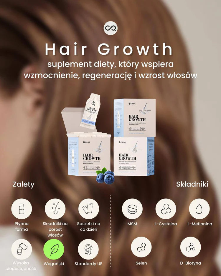 RESQ LAB Hair Growth Formuła wspierająca włosy 30 saszetek