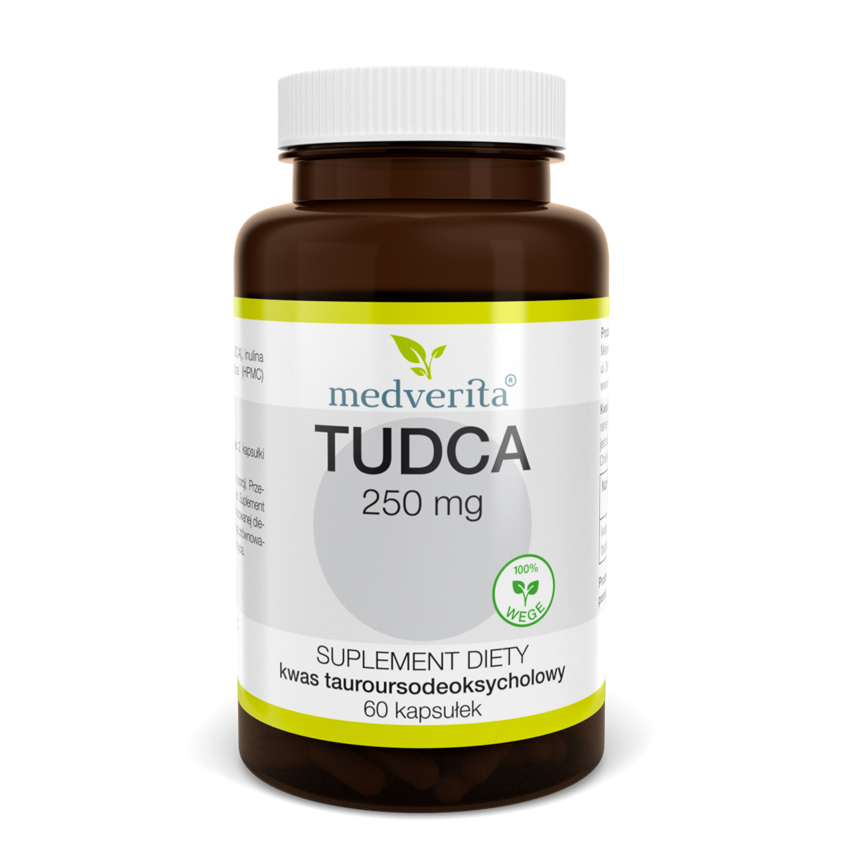 Medverita Kwas tauroursodeoksycholowy TUDCA 250 mg - 60 kapsułek WĄTROBA