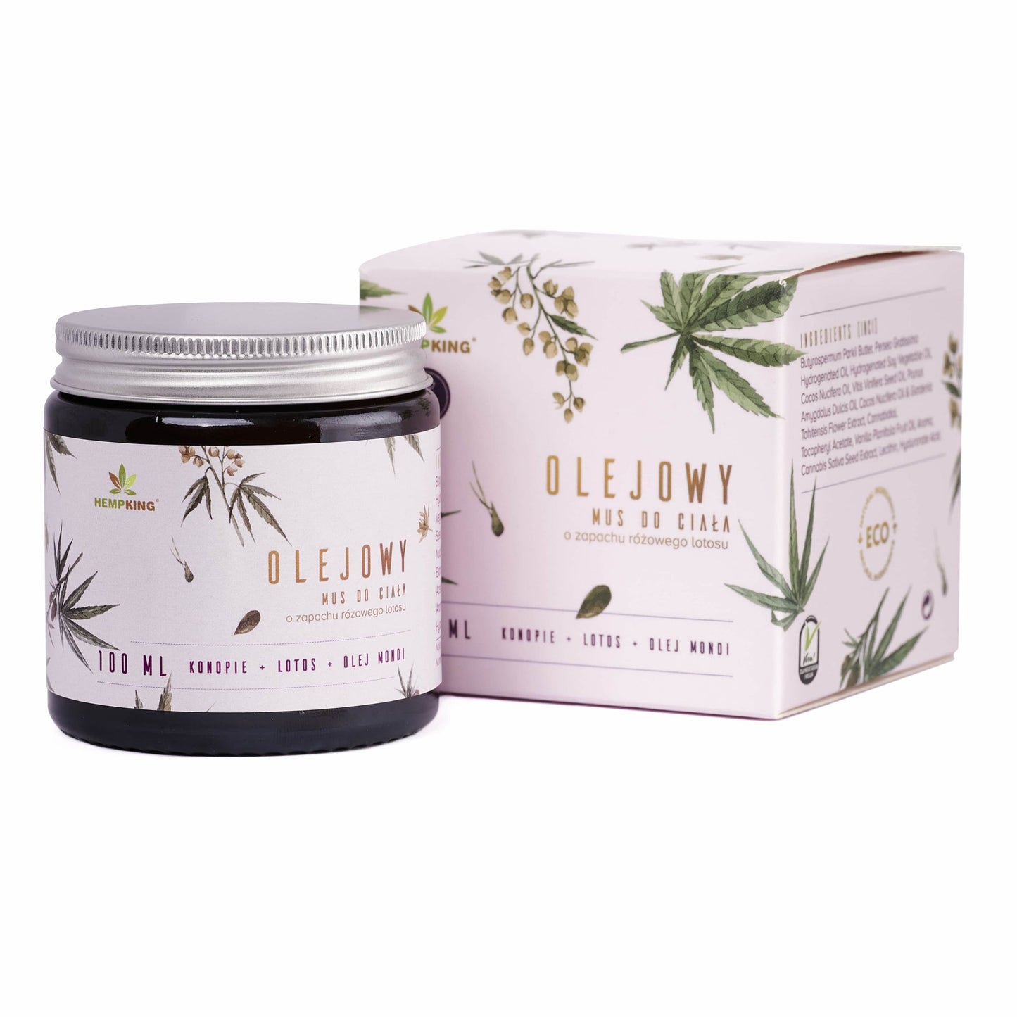 Olejowy mus do ciała - RÓŻOWY LOTOS - 100ml
