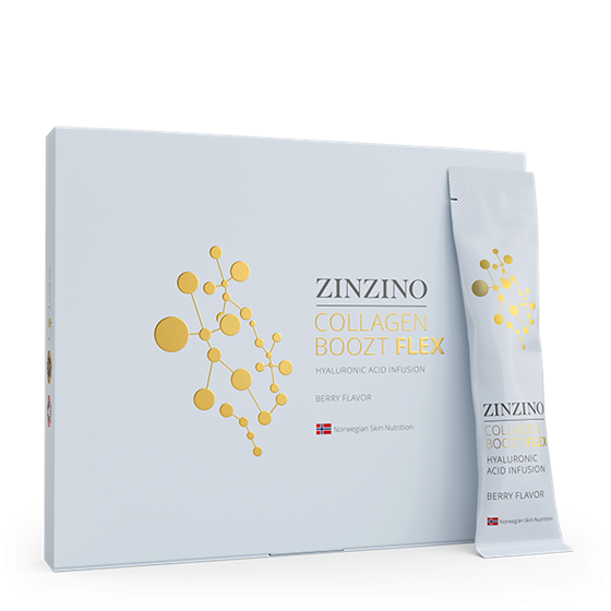 Zinzino Collagen Boozt Flex Suplement diety zawierający kolagen morski w proszku i kwas hialuronowy