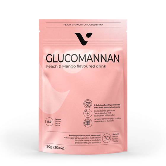 Valentus Glucomannan 1 x 30 Pack Peach and Mango Flavor