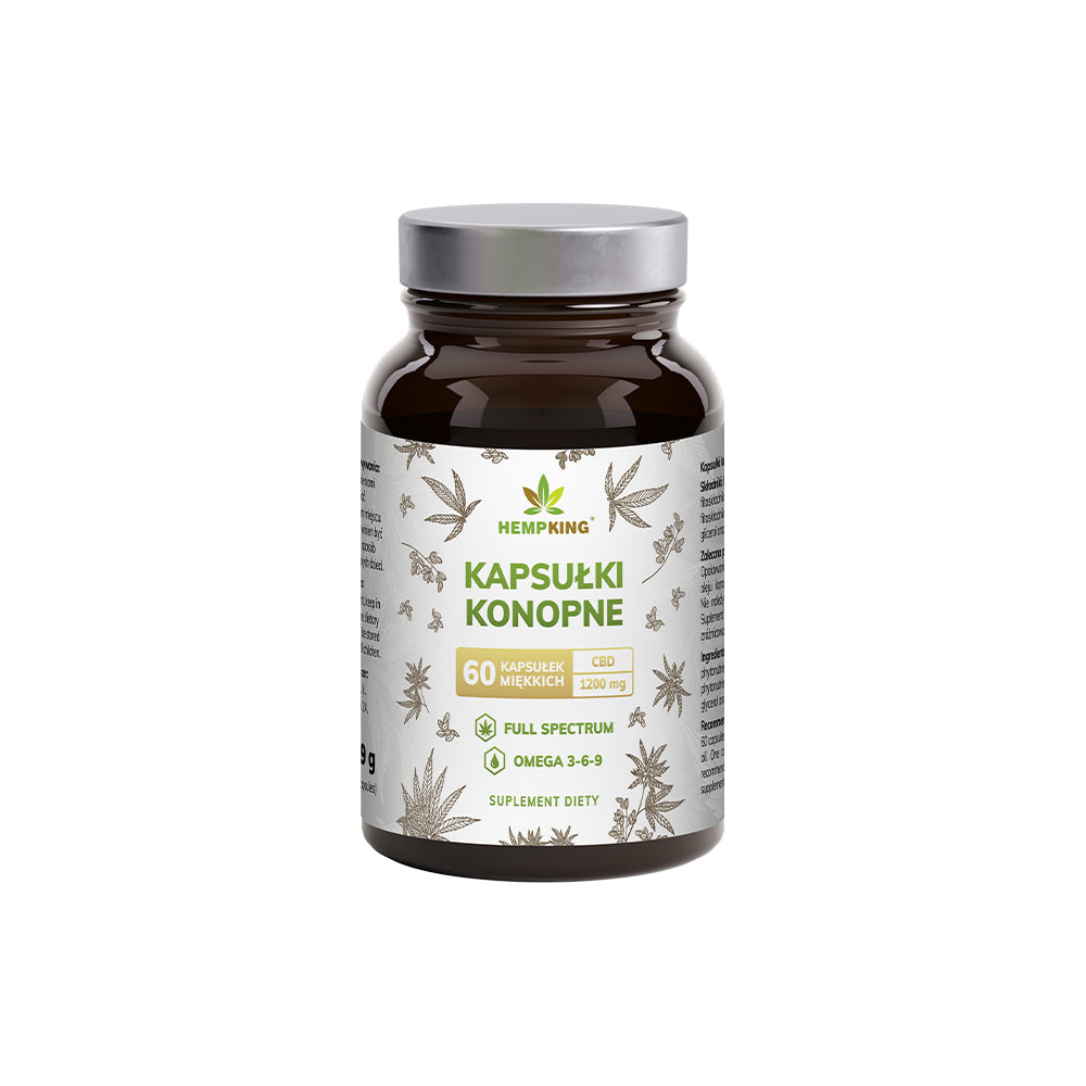 Kapsułki konopne CBD 1200mg - 60 sztuk