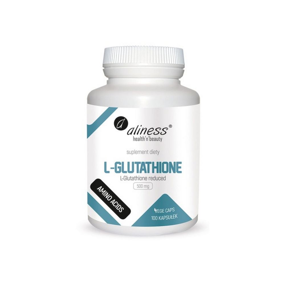 Aliness L-Glutathione reduced 500 mg x 100 Vege caps.