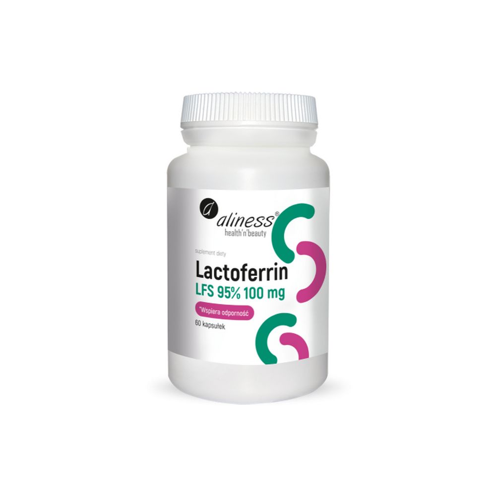 Aliness Lactoferrin LFS 90% 100 mg x 60 kapsułek