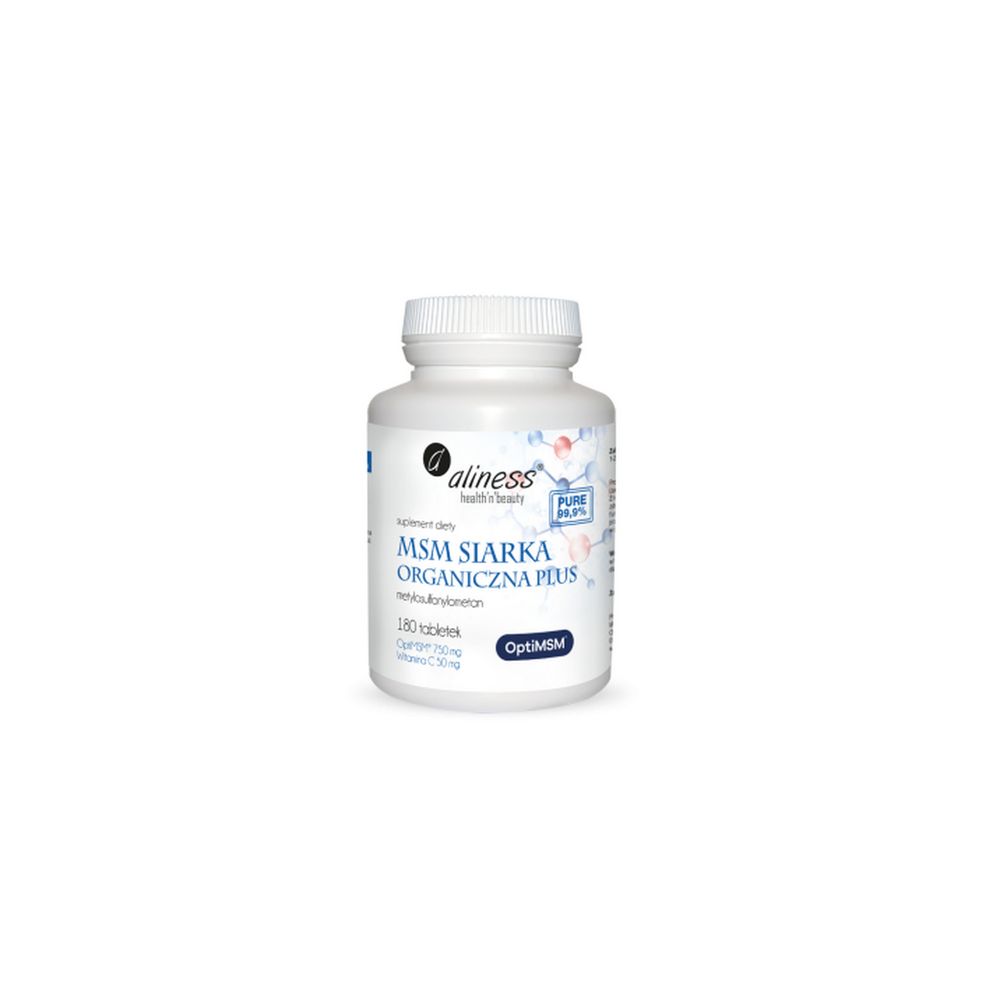 Aliness MSM Siarka Organiczna PLUS x 180 tabletek