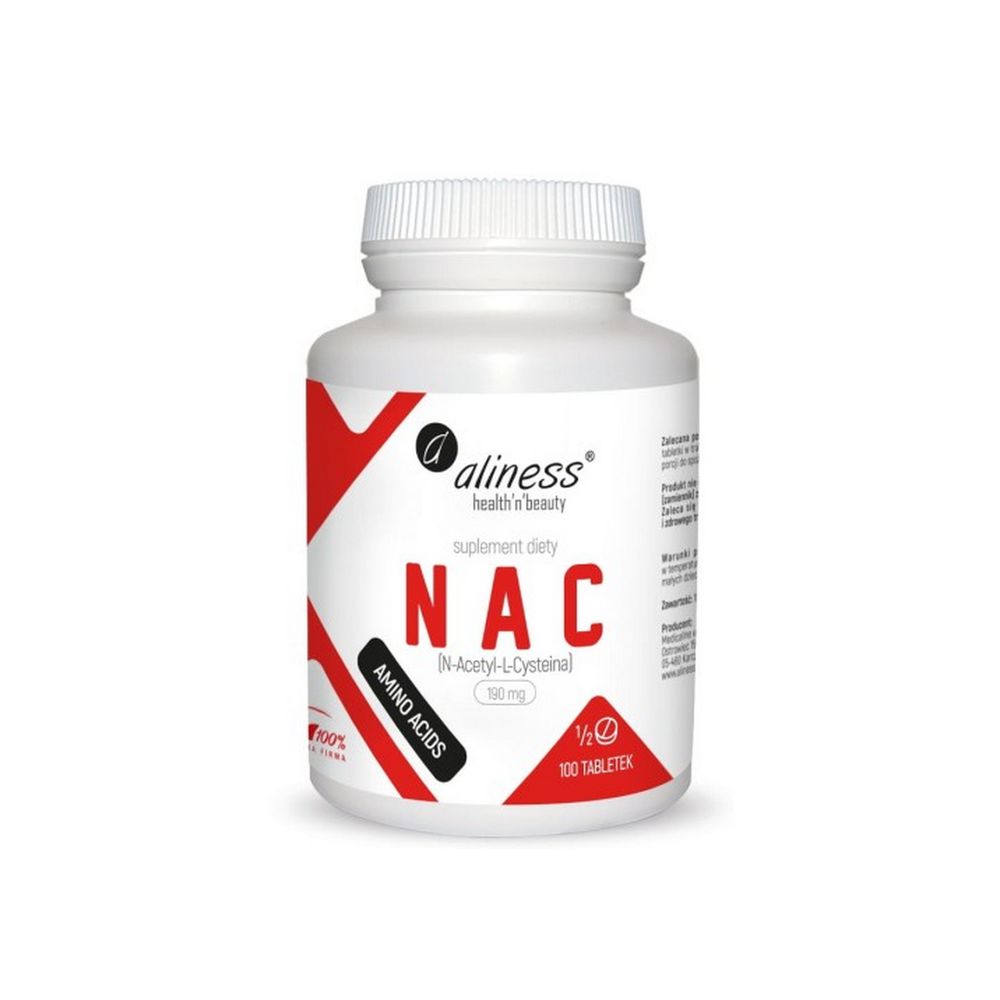 Aliness NAC N-Acetyl-L-Cysteine 190 mg (1/2 tab) x 100 tab