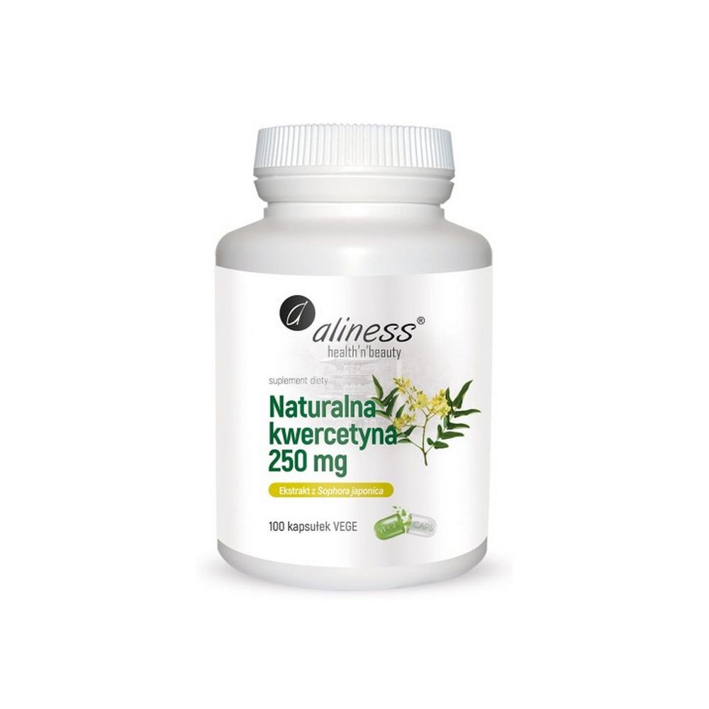 Aliness Naturalna kwercetyna 250 mg x 100 vege kaps.