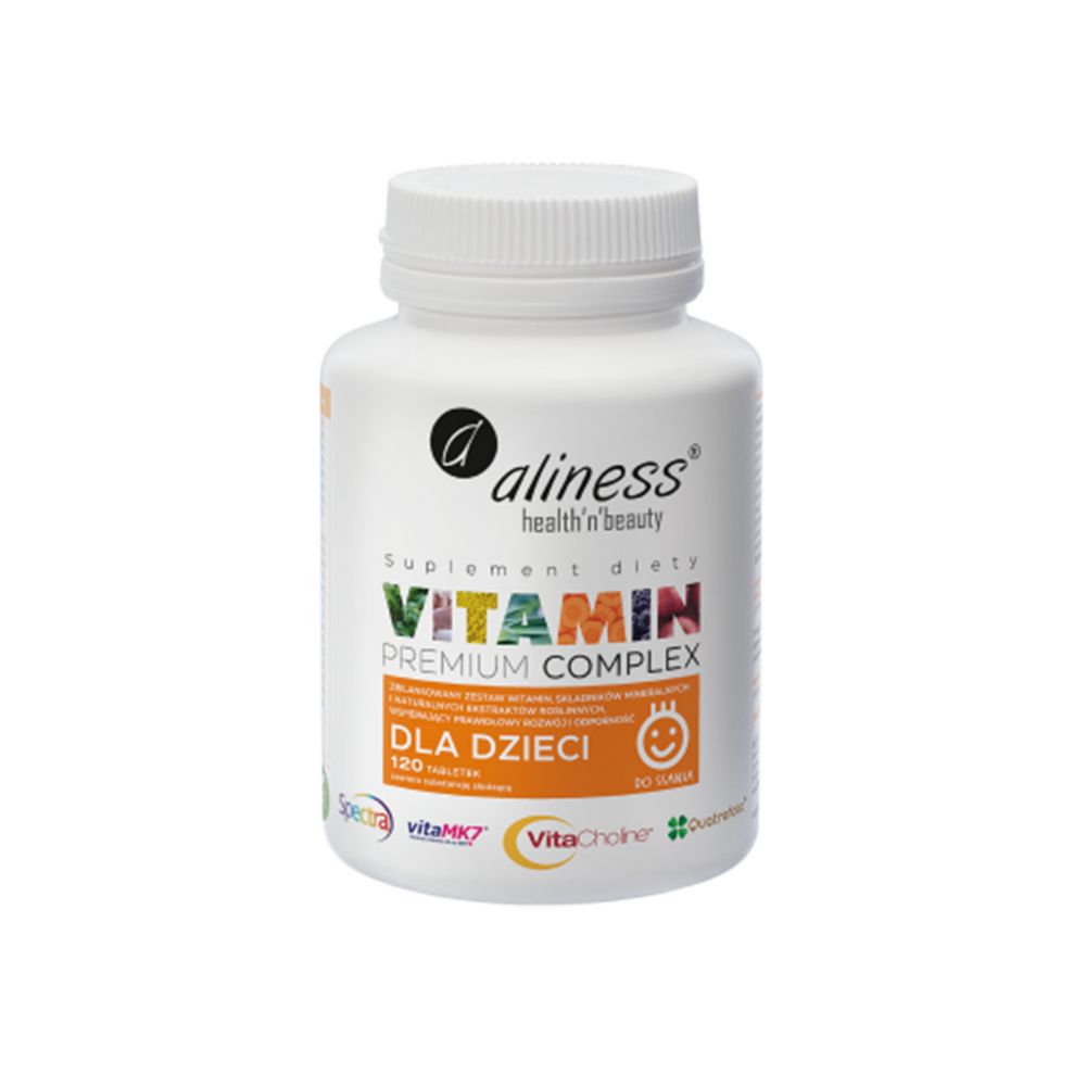 Aliness Premium Vitamin Complex dla dzieci x 120 tabletek do ssania