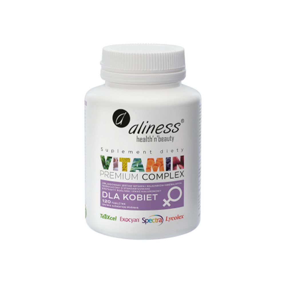 Aliness Premium Vitamin Complex dla kobiet x 120 tabletek VEGE