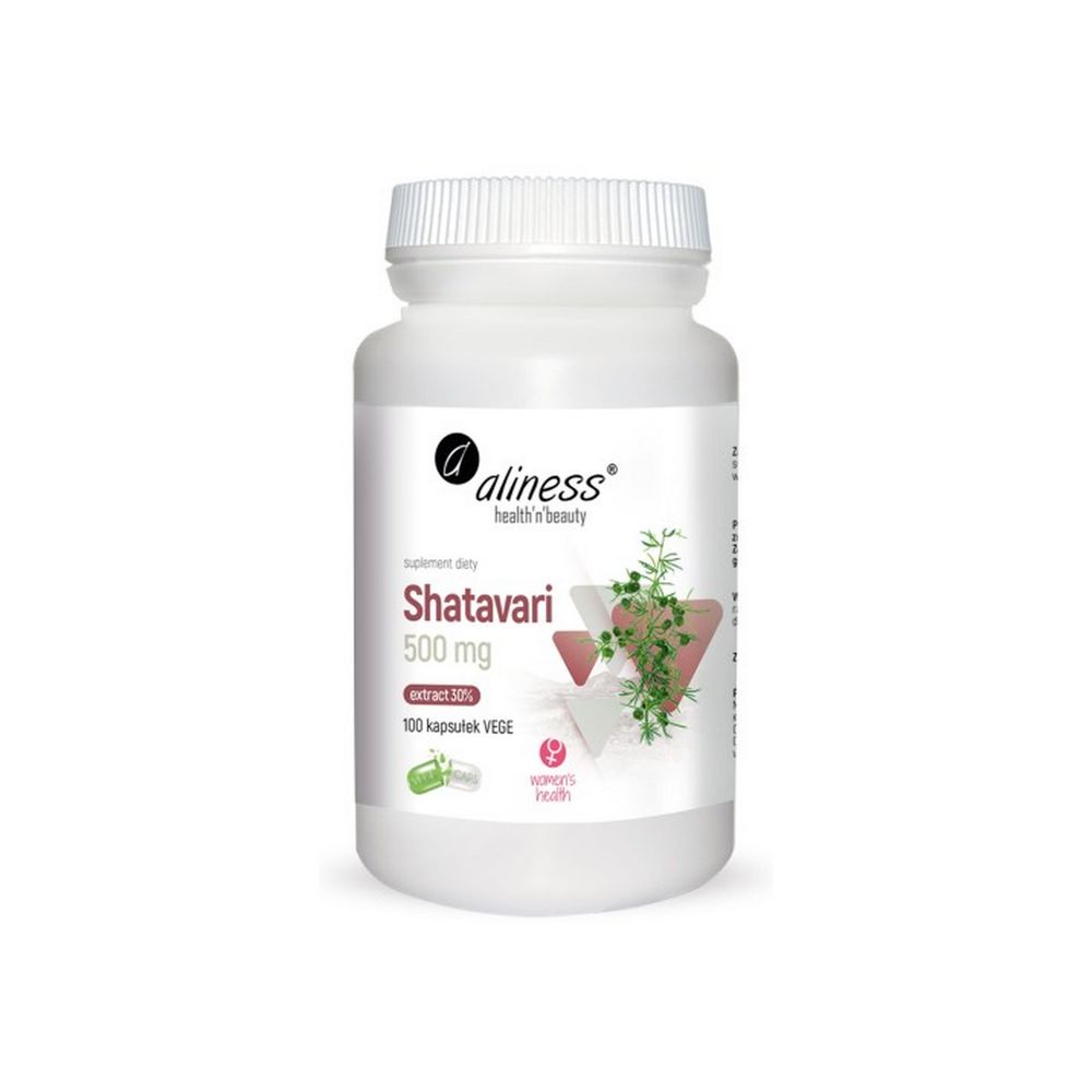 Aliness Shatavari ekstrakt 30% 500mg 100 kaps