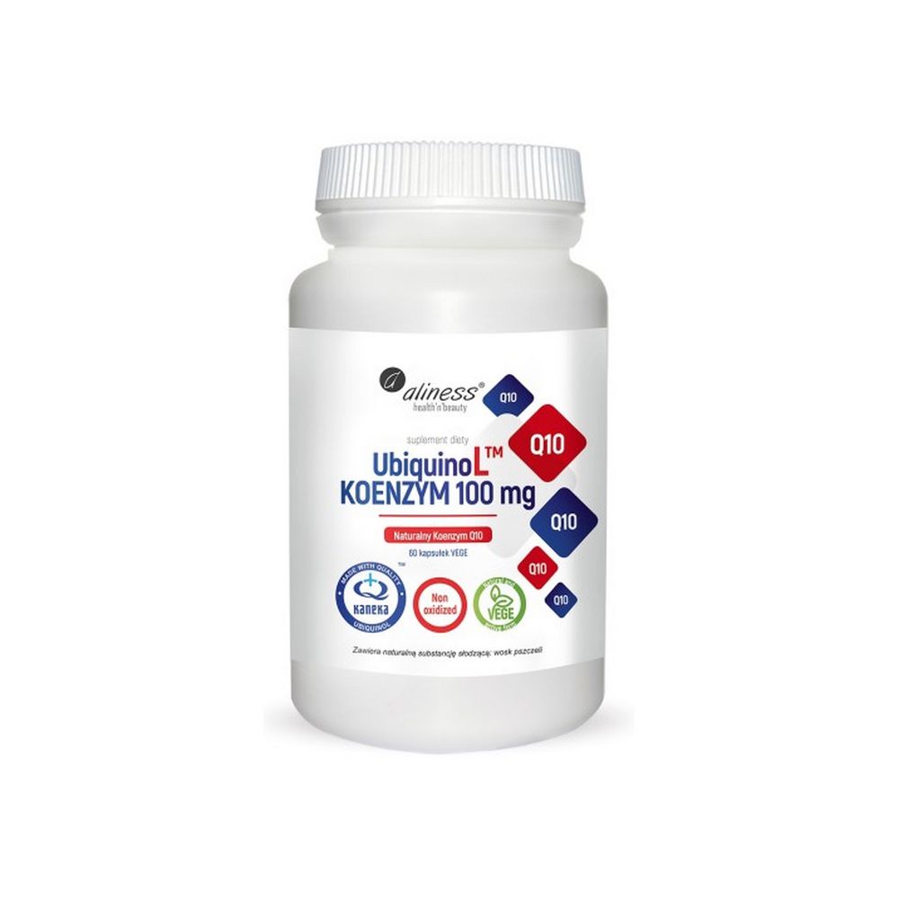 Aliness UbiquinoL KANEKA Naturalny KOENZYM 100mg x 60 Vege caps.