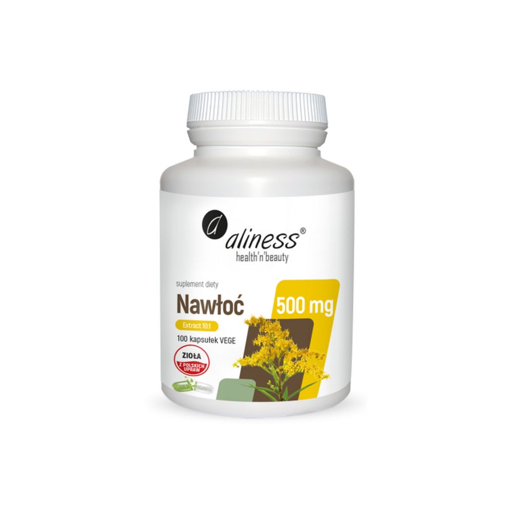 AlinessNawłoć (Solidago virgaurea L) ekstrakt 10:1 500mg 100 kaps