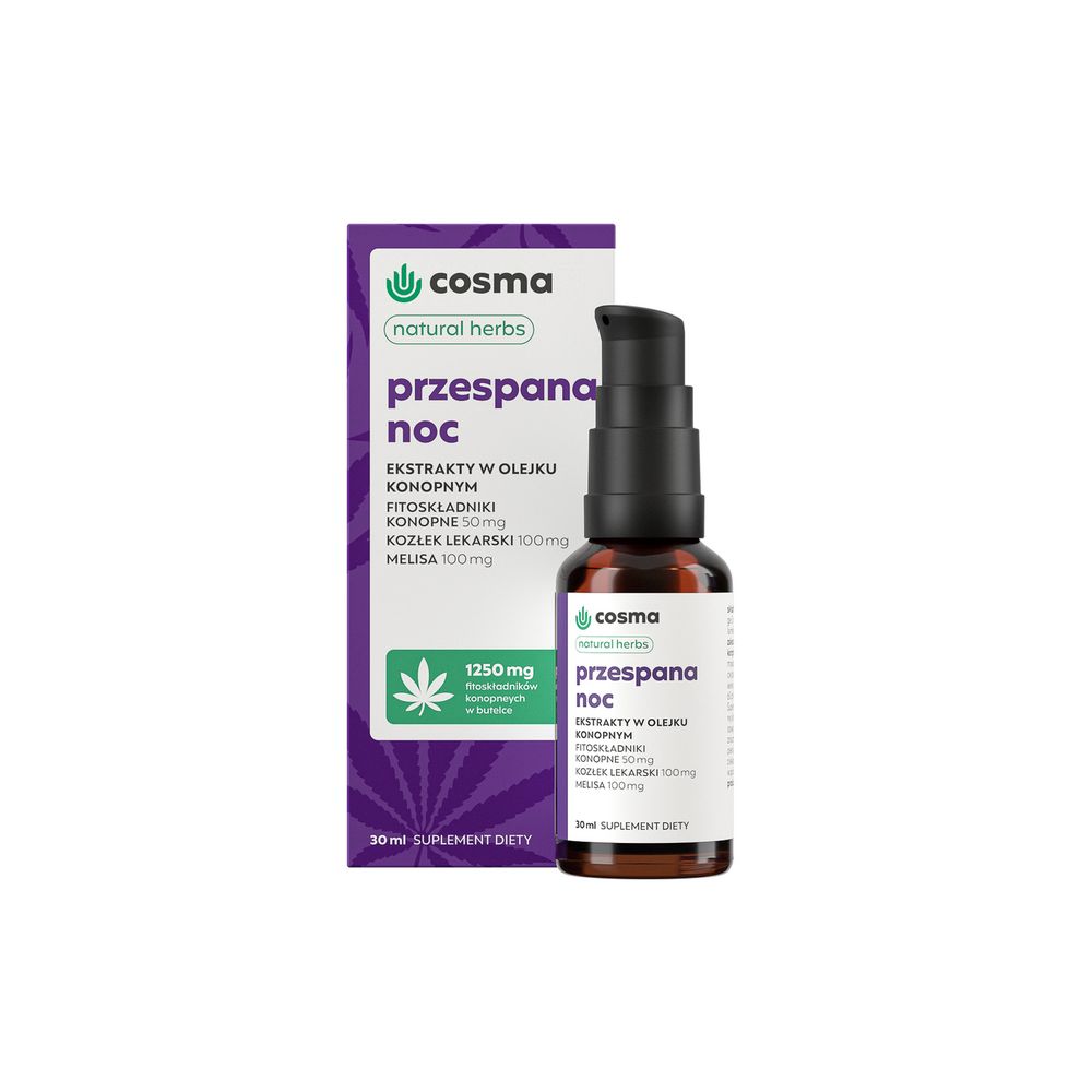 Cosma Cannabis Olejek Cbd Przespana Noc 30 ml