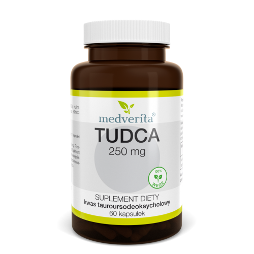 Medverita Kwas tauroursodeoksycholowy TUDCA 250 mg - 60 kapsułek WĄTROBA