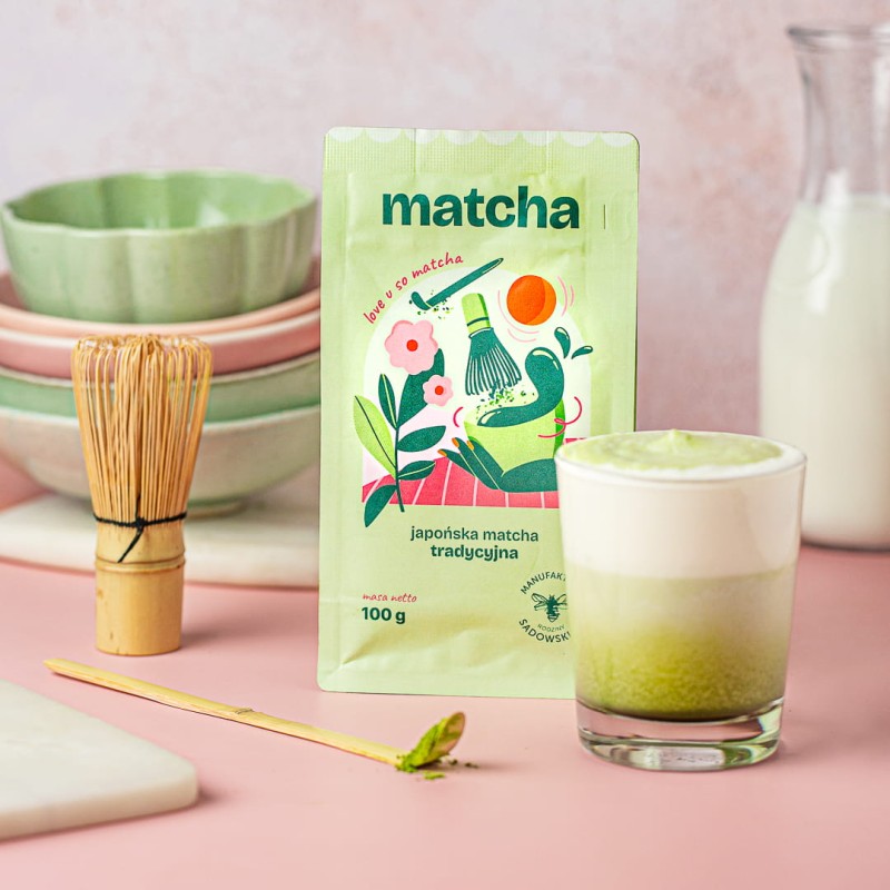 Matcha tradycyjna 100 gramów Pasieka Sadowskich Moya