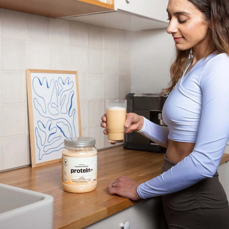 Odżywka białkowa Protein+ o smaku wanilii z mleczkiem pszczelim Pasieka Sadowskich