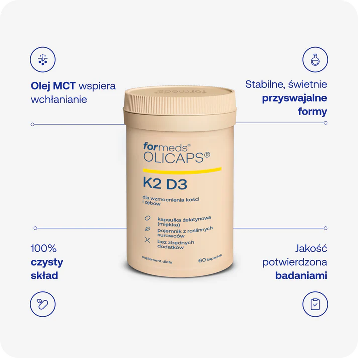 Formeds Olicaps Witamina K2 D3 60 kapsułek
