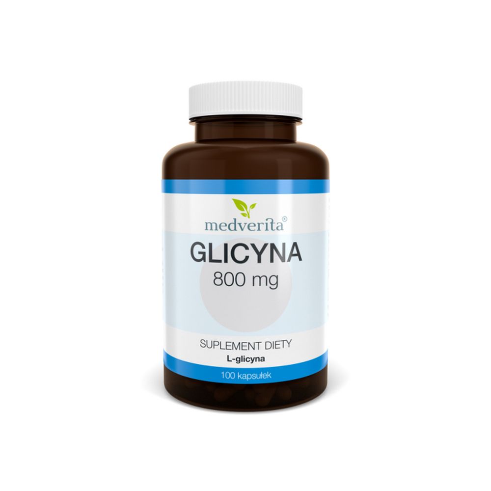 Medverita Glicyna L-glicyna 800 mg - 100 kapsułek