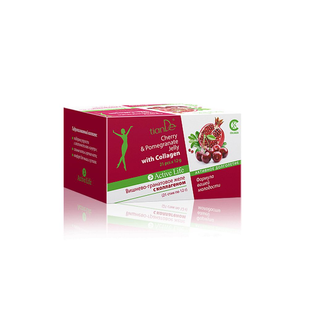 Tiande Galaretka o smaku wiśni i granatu z kolagenem