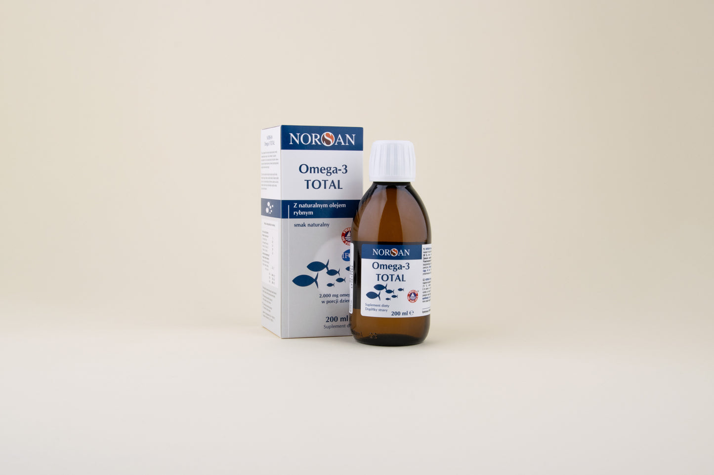 Norsan Omega-3 Total o smaku naturalnym 200 ml
