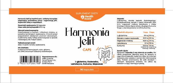Health Guard Harmonia Jelit 90 kaps trawienie i sprawność jelit