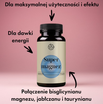 Magnez Kompleks trio 3 formy jabłczan, bisglicynian i taurynian magnezu Jemy Zdrowo