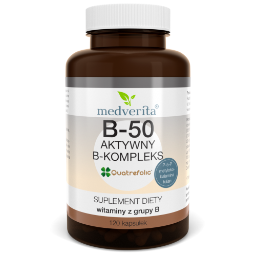 B-50 aktywny B-kompleks - 120 kapsułek