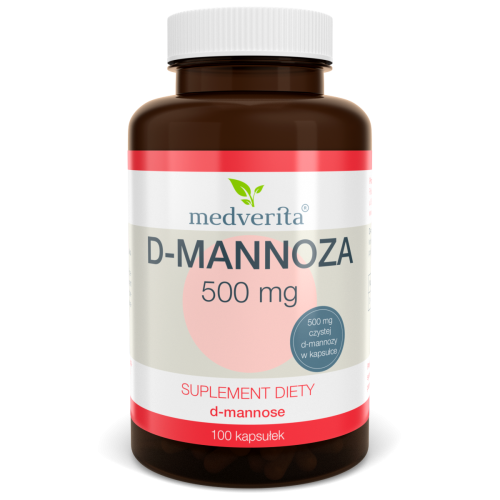 D-mannoza 500mg - 100 kapsułek Medverita