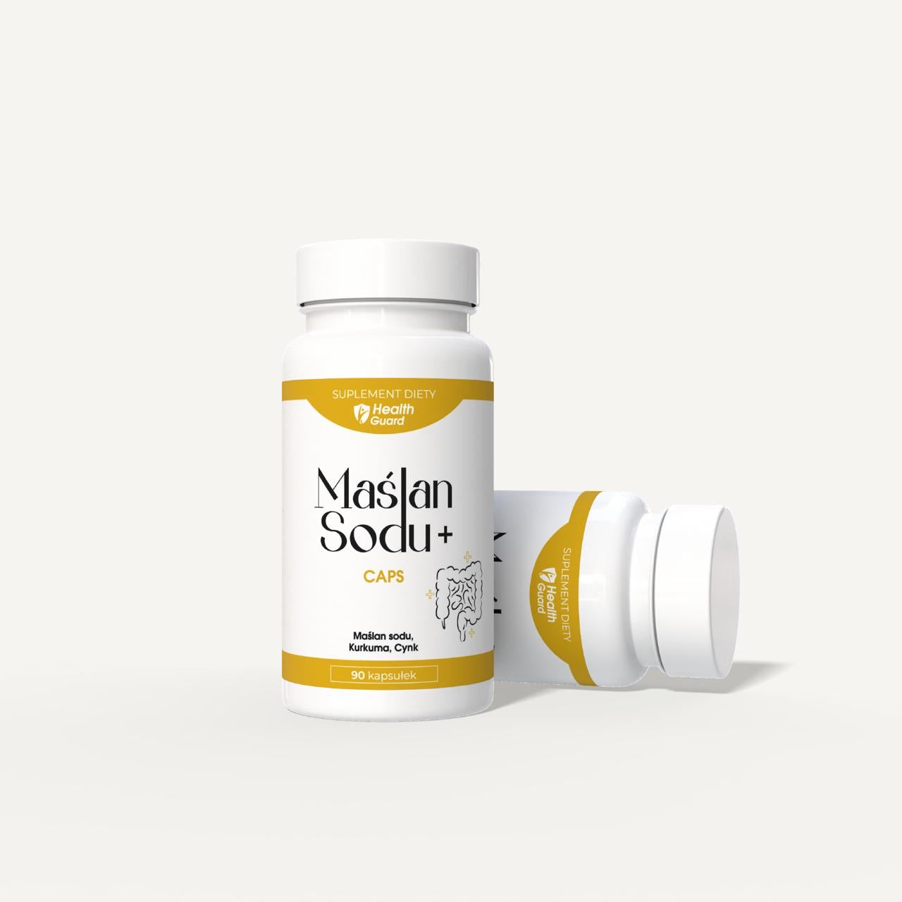 Health Guard Maślan Sodu + Kurkuma i cynk 90 kaps