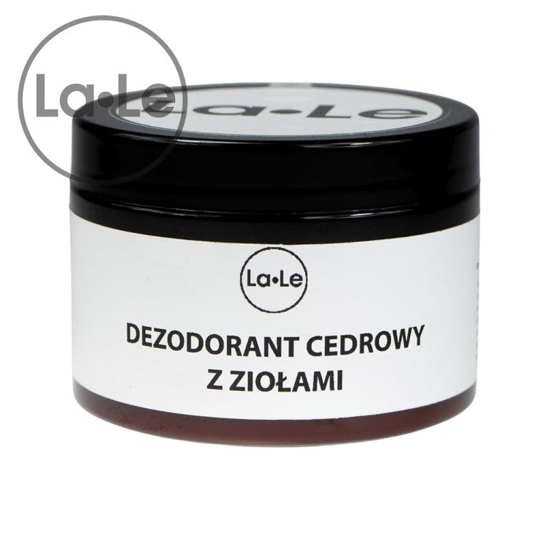 LA-LE Dezodorant ekologiczny w kremie cedrowy z ziołami 150 ml