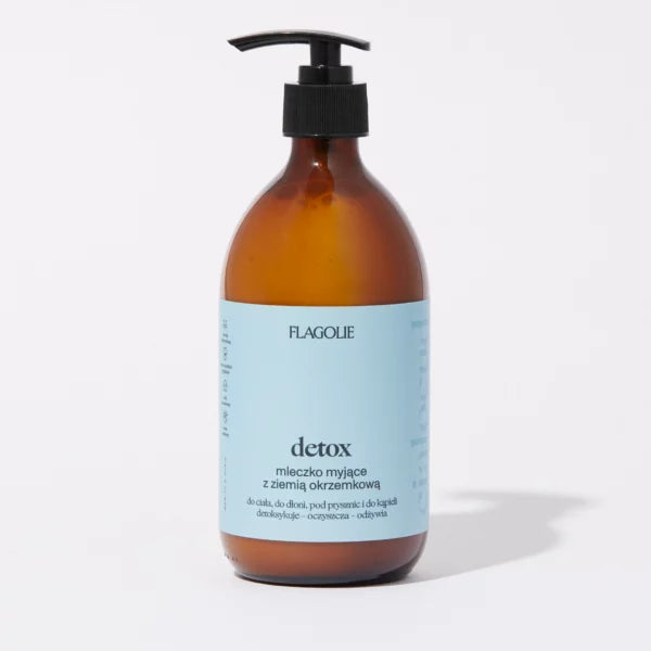 Detox – mleczko myjące z ziemią okrzemkową 500 ml FLAGOLIE