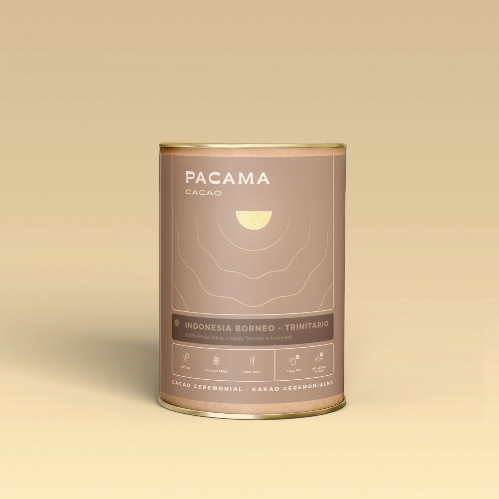 Kakao Indonesia Borneo - Trinitario - 100% Kakao, kakao ceremonialne, 100% pasta kakao, prawdziwe kakao