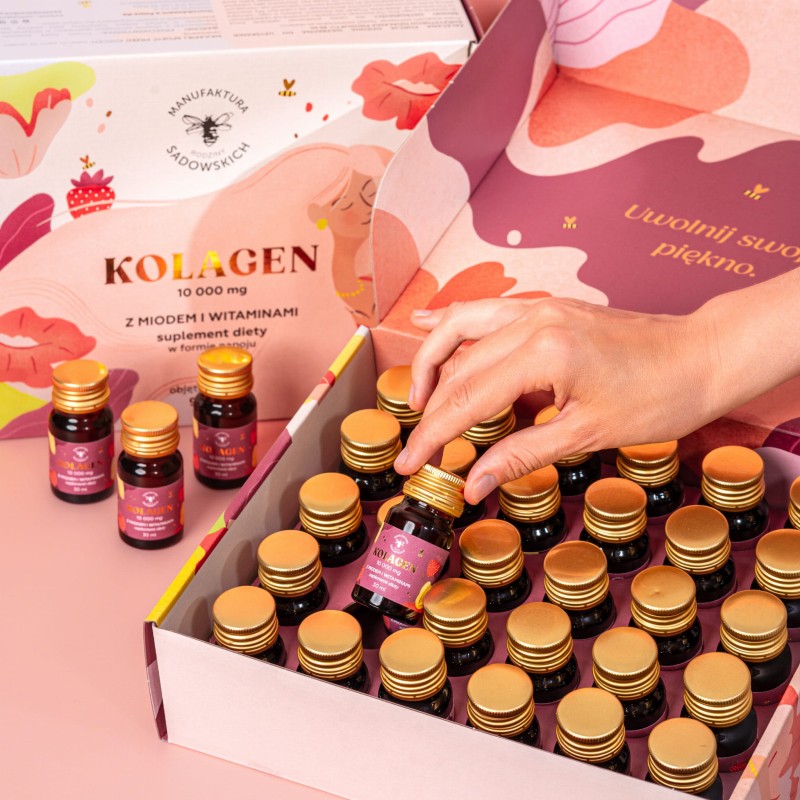Pasieka Sadowskich Kolagen Rybi Premium Do Picia 10 000 mg 30 sztuk
