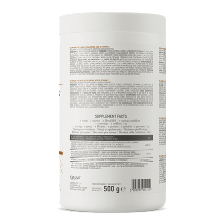 Kolagen Morski + Kwas Hialuronowy + Witamina C 500 g mango z ananasem OstroVit
