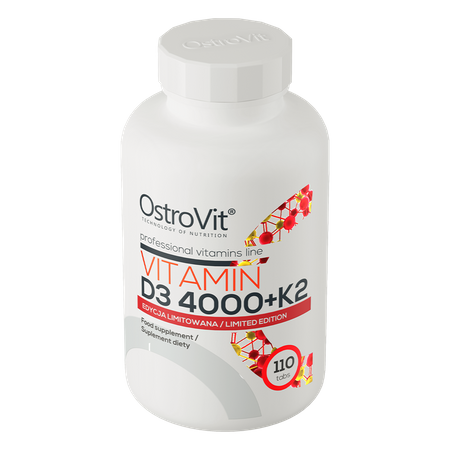 Witamina D3 4000 IU + K2 110 tabletek OstroVit