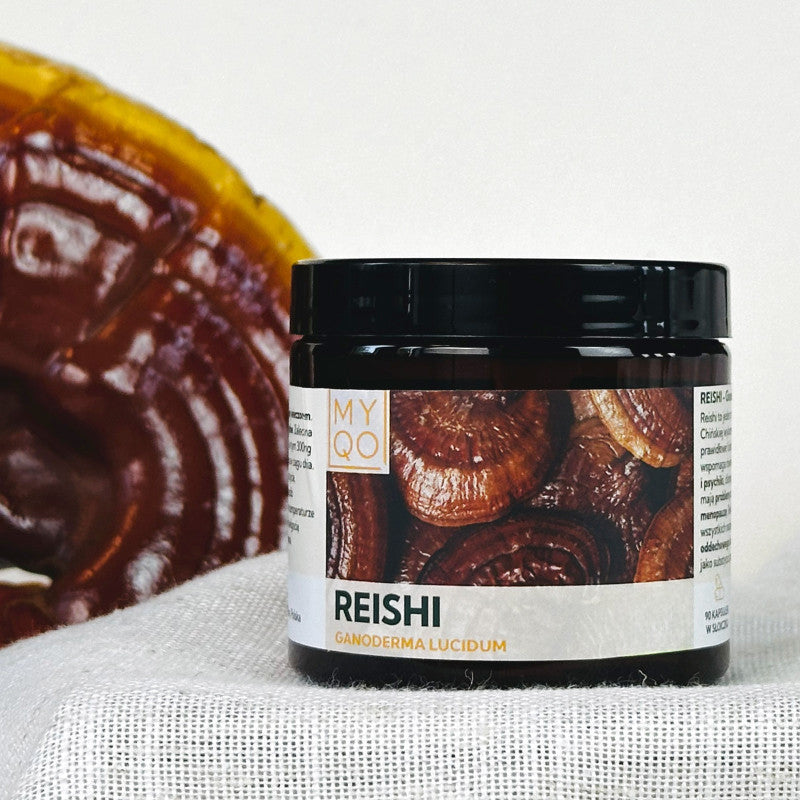 Reishi - Lakownica lśniąca - Ganoderma lucidum - 90 kaps MYQO