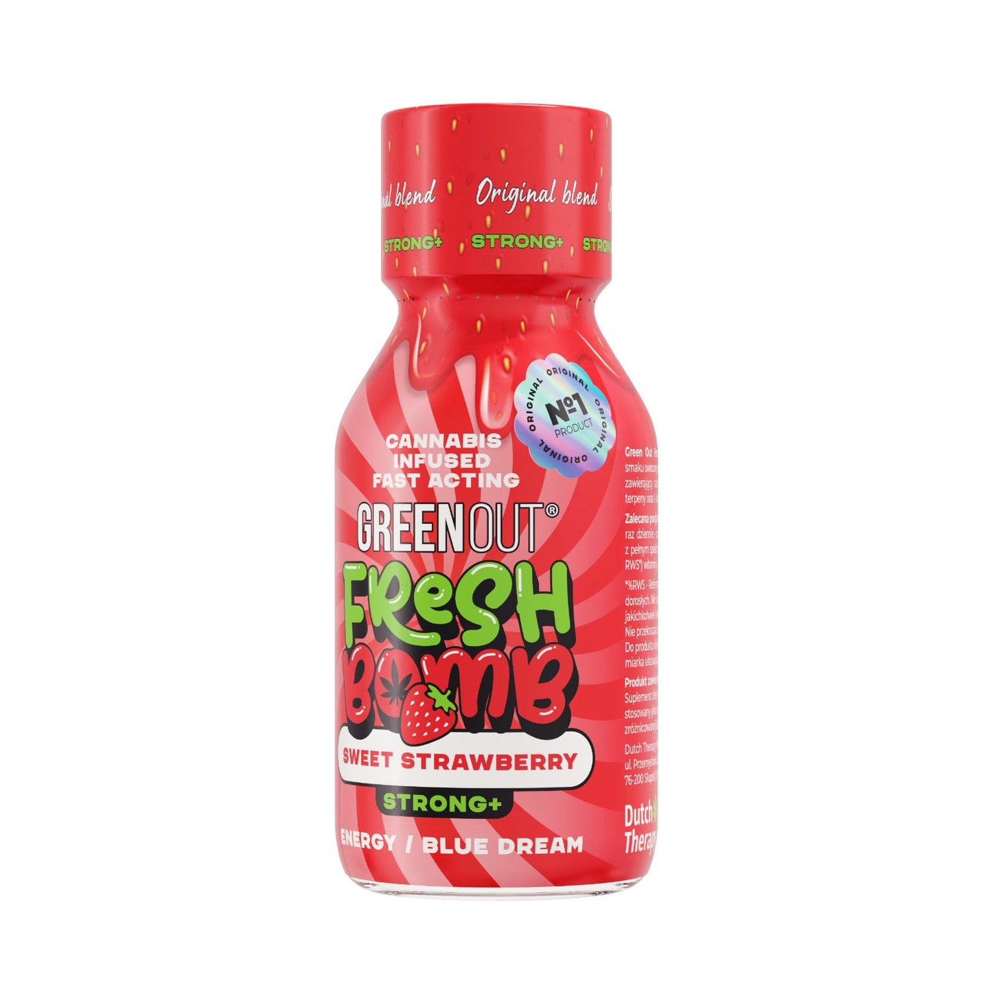 Green Out Shot Green Out® Fresh Bomb Sweet Strawberry strong