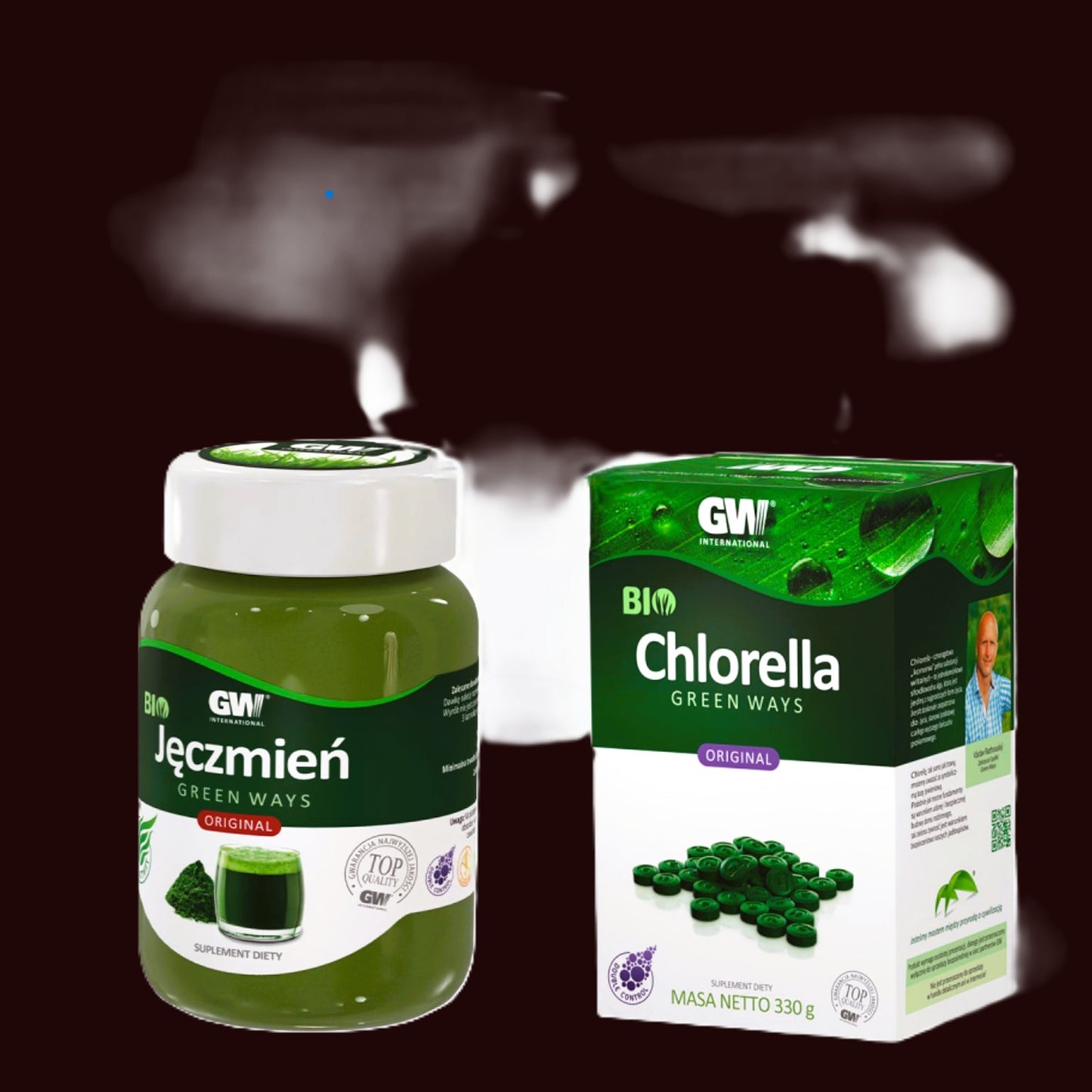 Chlorella i jęczmień Zestaw Green Ways PROMOCJA