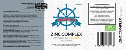 CYNK (Zinc Picolinate) 30 mg, 120 capsules, 200 ml NAVIGATOR