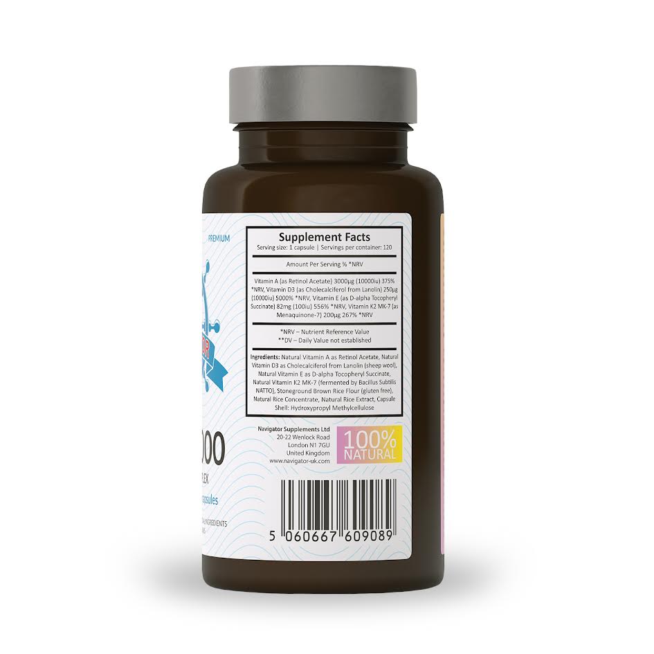 Witamina D3 10000 Complex 120 kapsułek, Navigator