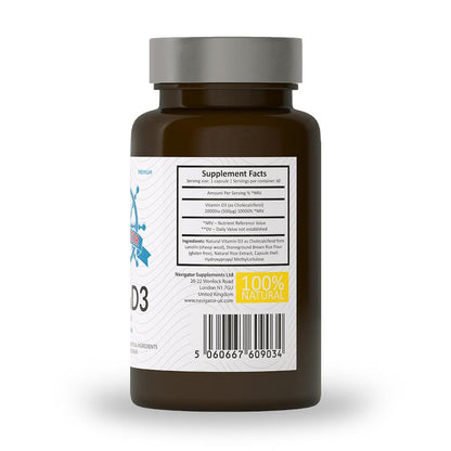 Witamina D3 20000 Complex 60 kapsułek, Navigator