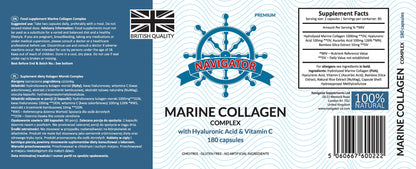 Kolagen Morski 500 mg, 180 kapsułek, Navigator