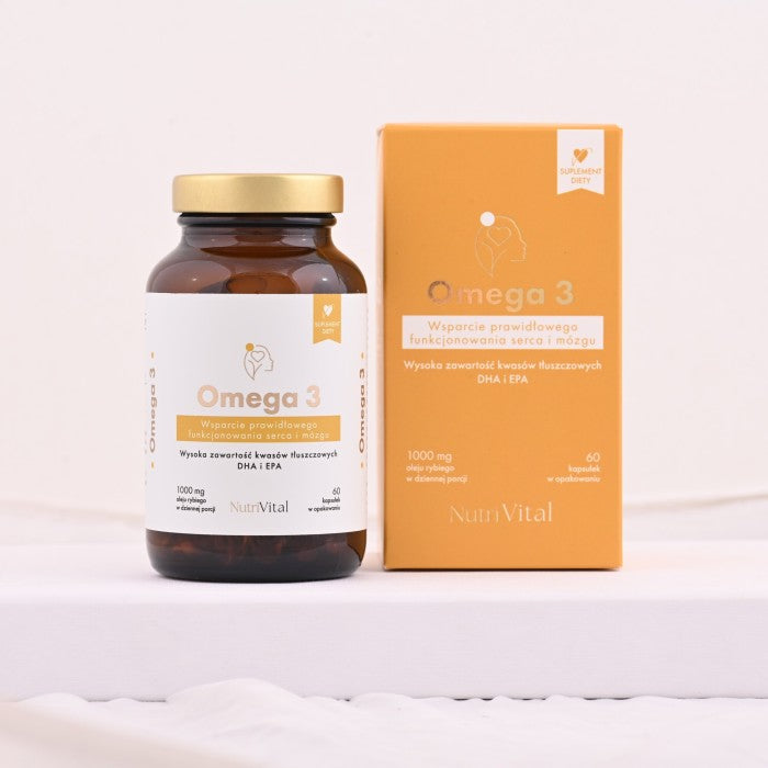 Omega 3 z sardeli peruwiańskiej 1000 mg 500 EPA 250 DHA NutriVital