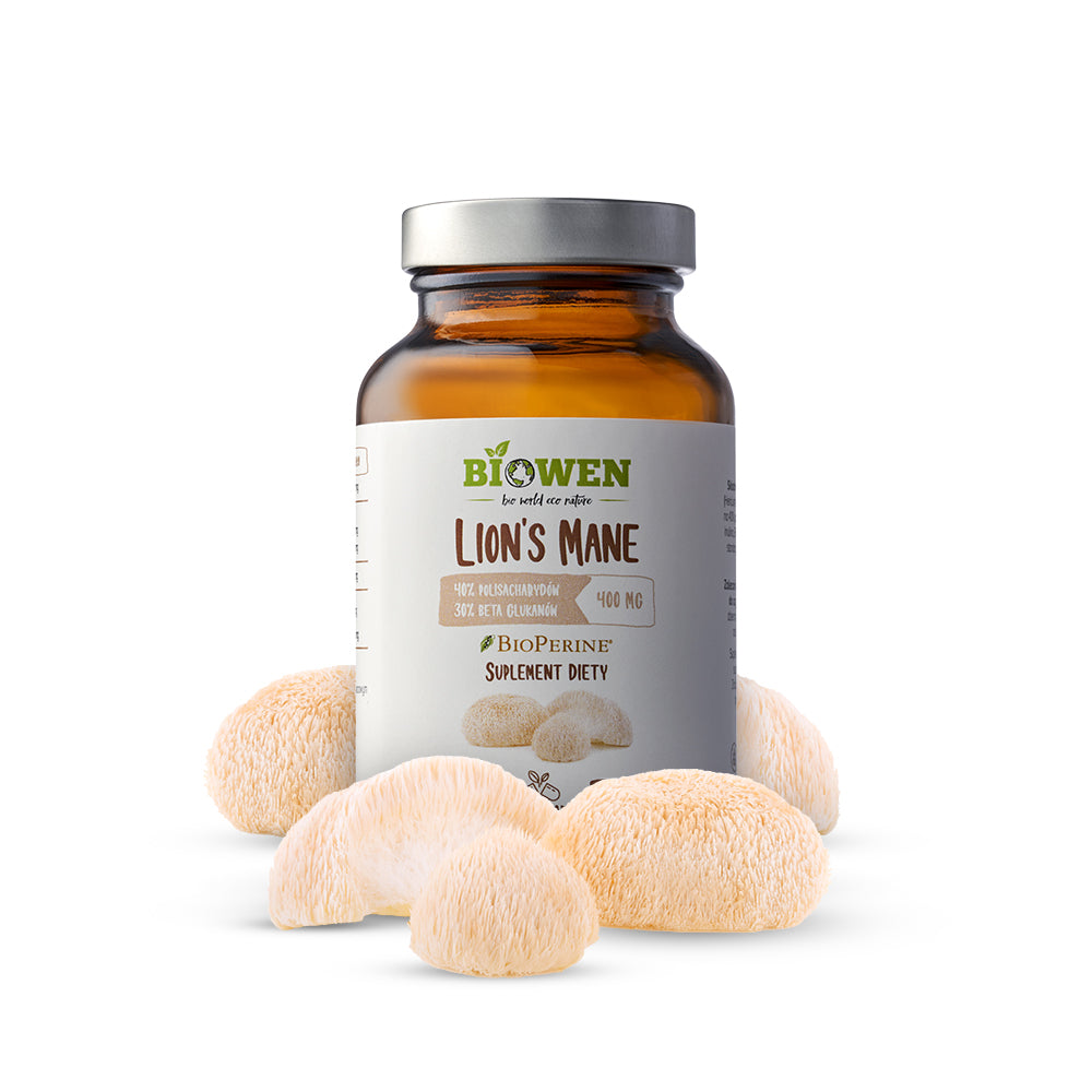 Lion's Mane kapsułki - 400mg - 90 kapsułek
