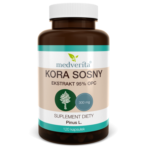 Kora sosny ekstrakt 95% OPC - 120 kapsułek MEDVERITA