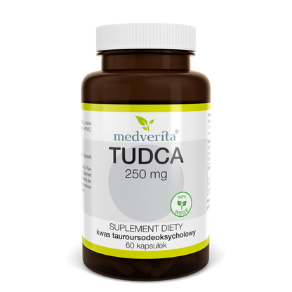 Medverita Kwas tauroursodeoksycholowy TUDCA 250 mg - 60 kapsułek WĄTROBA