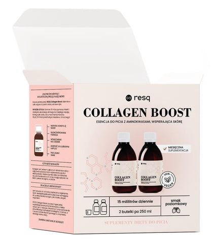RESQ LAB Collagen Boost Esencja do picia wspierająca skórę z aminokwasami 500 ml