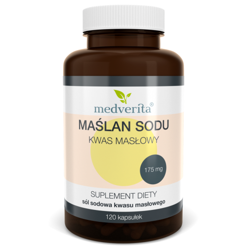 Maślan Sodu / kwas masłowy - 120 kapsułek MEDVERITA
