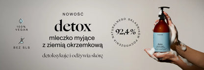 Detox – mleczko myjące z ziemią okrzemkową 500 ml FLAGOLIE